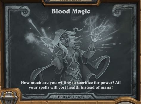 Master the art of blood magic in tavern brawl with this powerful deck